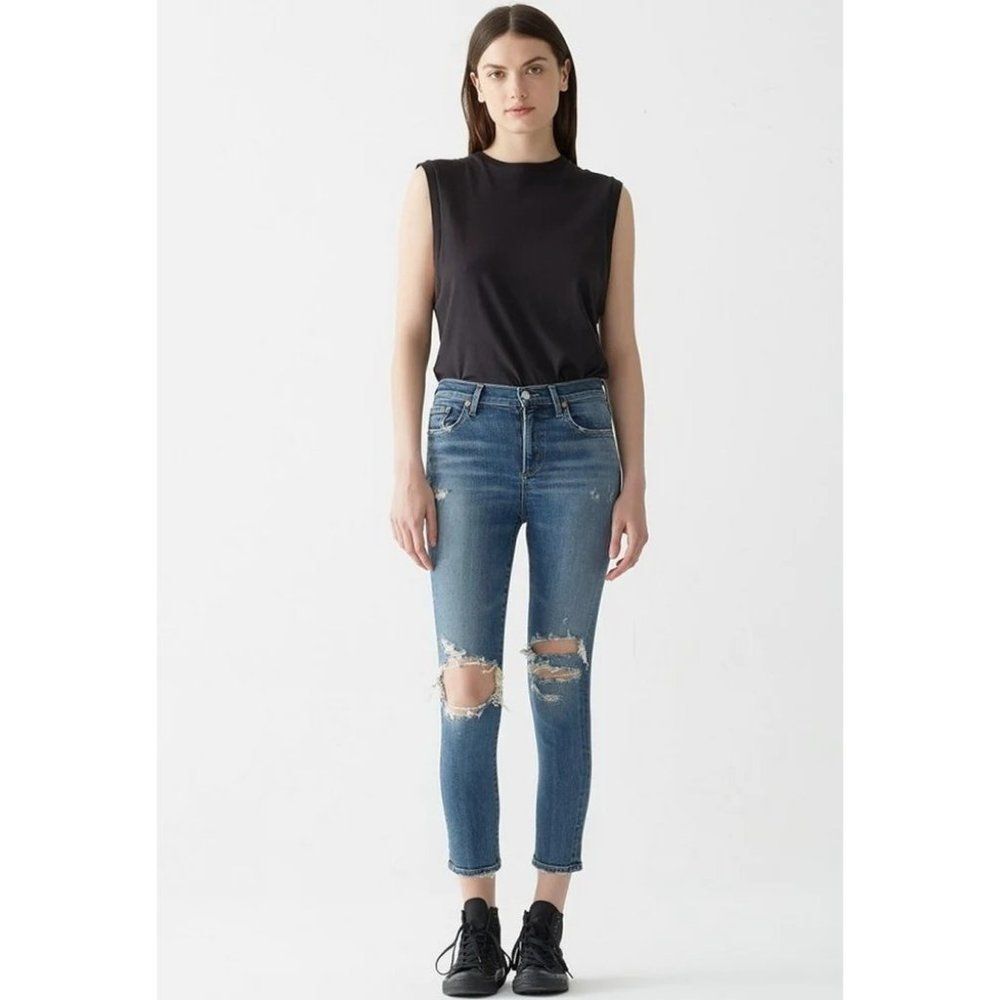 AGOLDE Sophie High Rise Skinny Crop Size 27